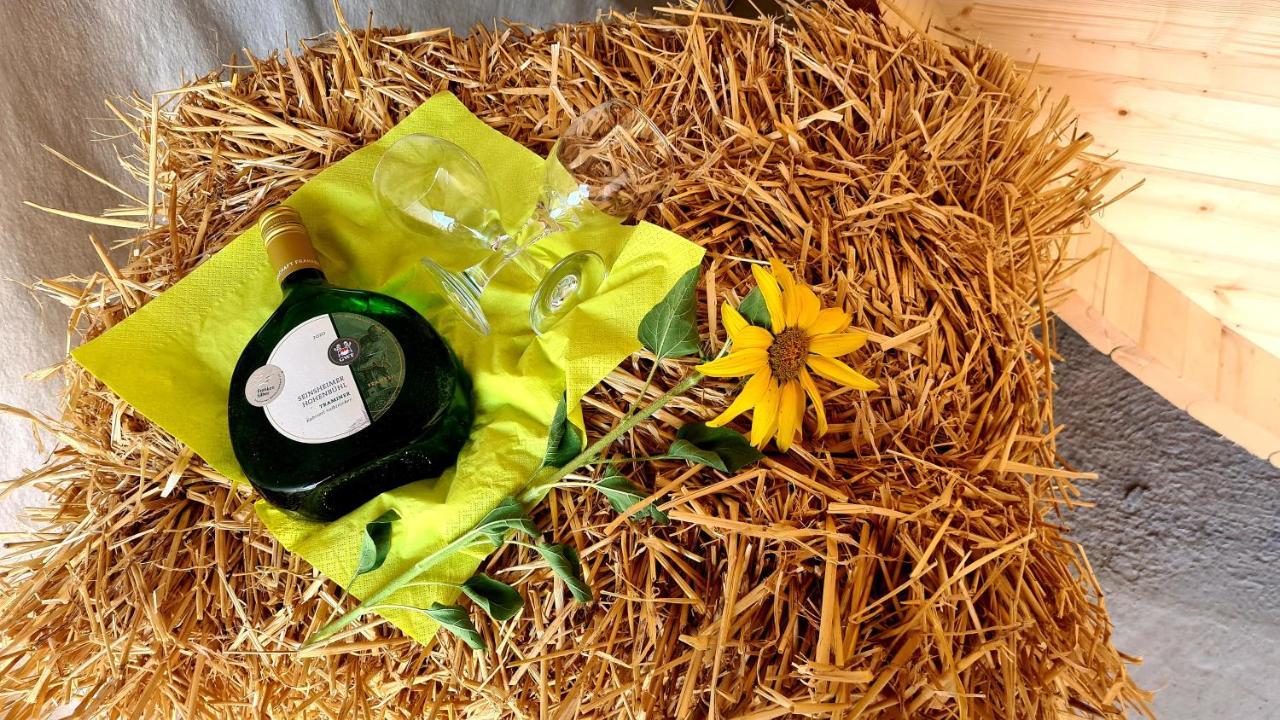 Schlaffass Mit Wellness In Alter Scheune Seinsheim Εξωτερικό φωτογραφία